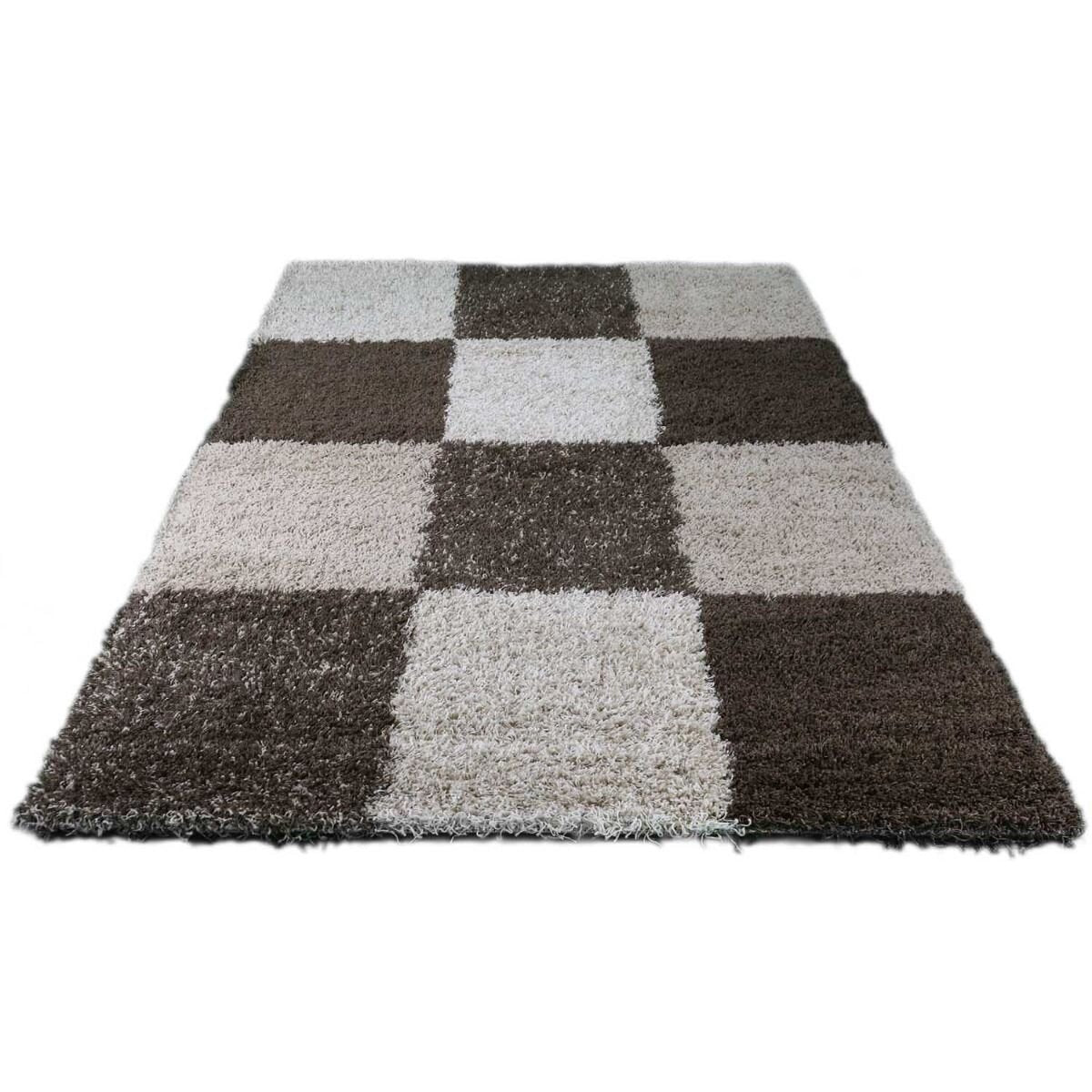 Vloerkleed Shaggy Plus 910 Beige — sfeerbeeld in interieur