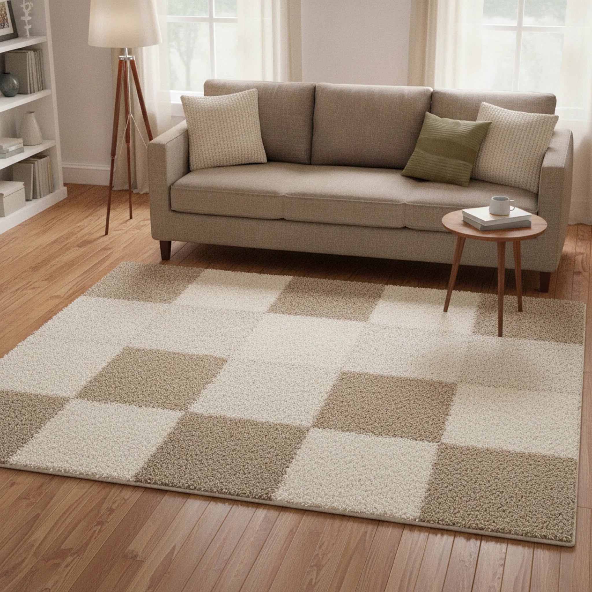 Vloerkleed Shaggy Plus 910 Cream - Sfeerbeeld