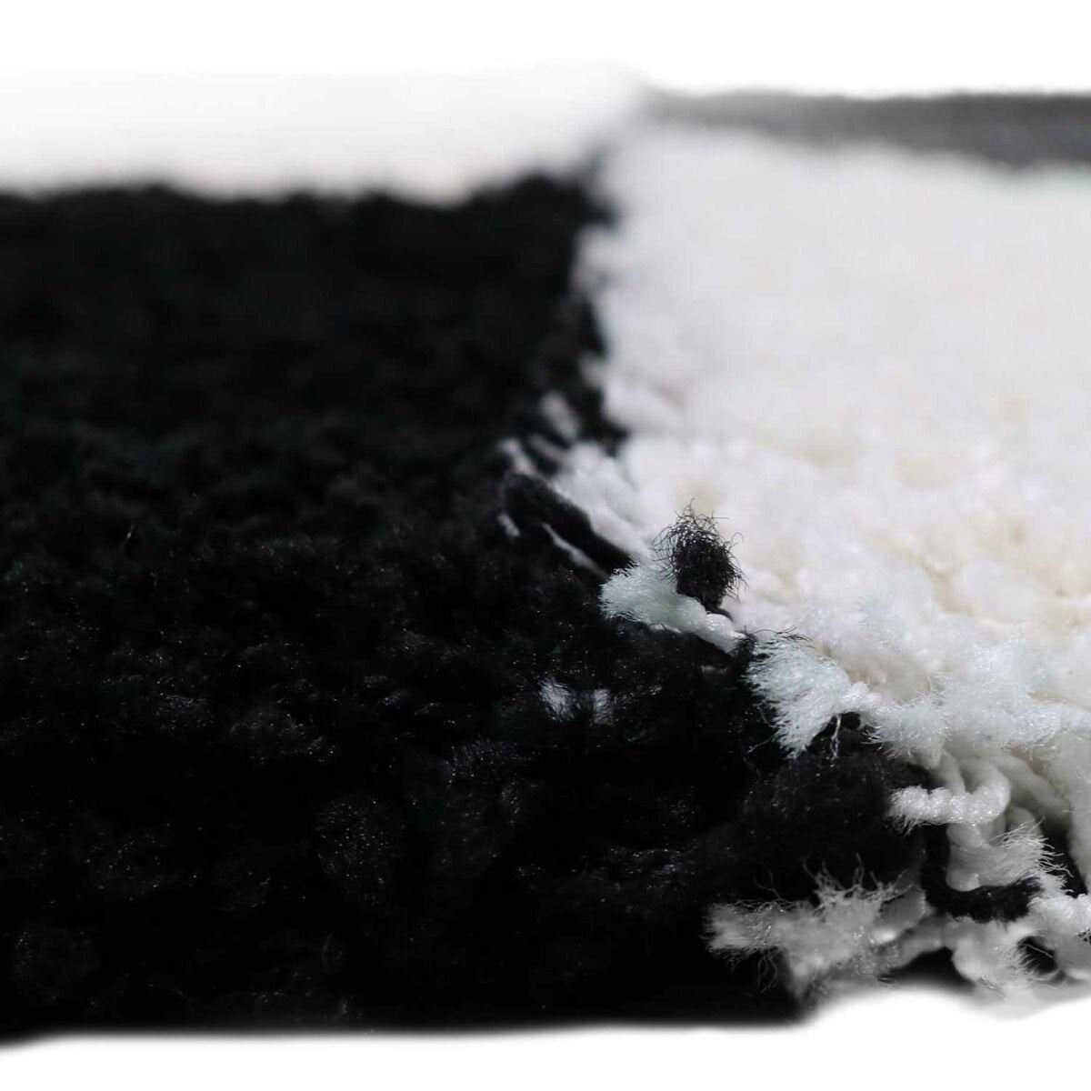 Vloerkleed Shaggy Plus 910 Grey Black - Detail