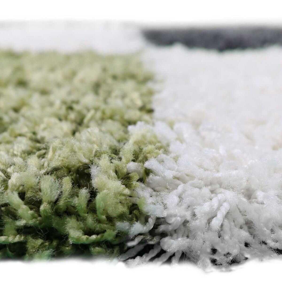 Vloerkleed Shaggy Plus 910 Grey Green - Detail