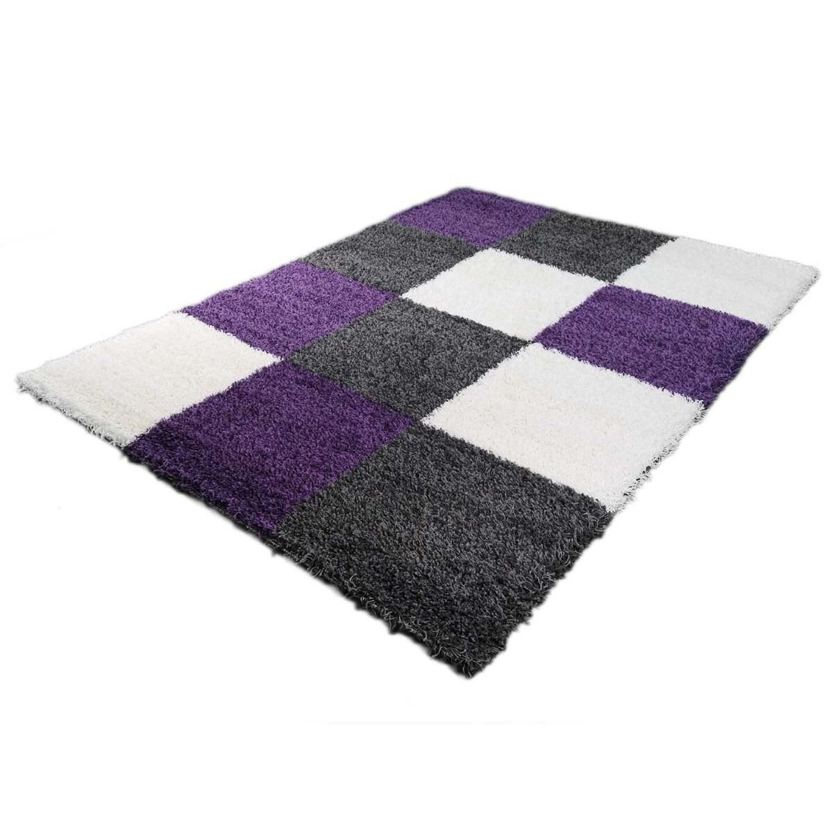 Vloerkleed Shaggy Plus 910 Grey Lilac - Detail