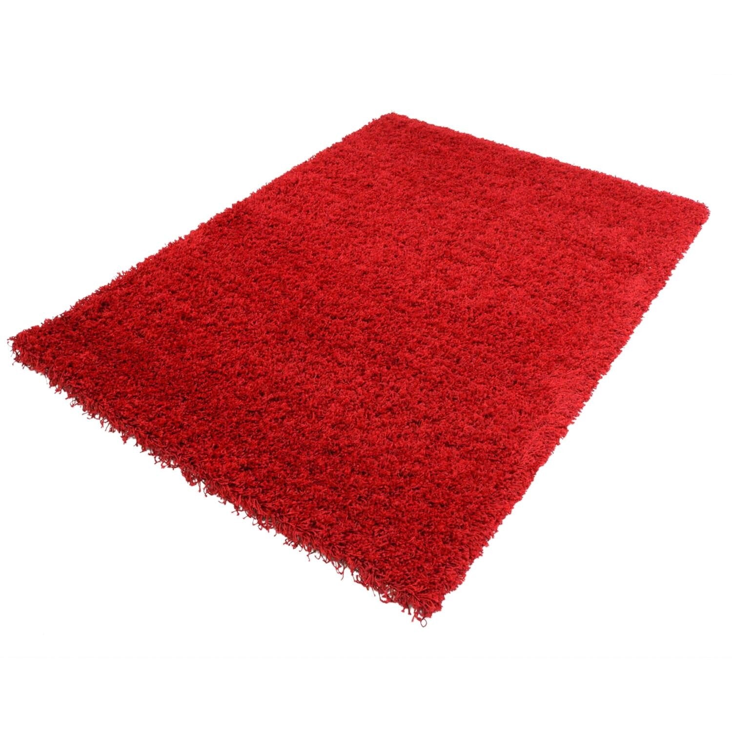 Vloerkleed Shaggy Plus 958 Red - Detail