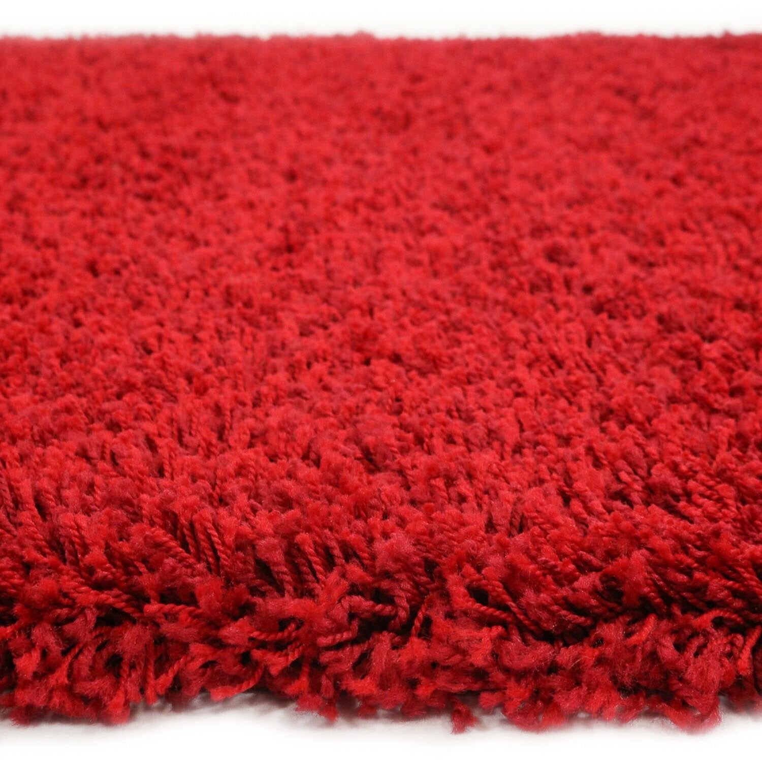 Vloerkleed Shaggy Plus 958 Red — hoek