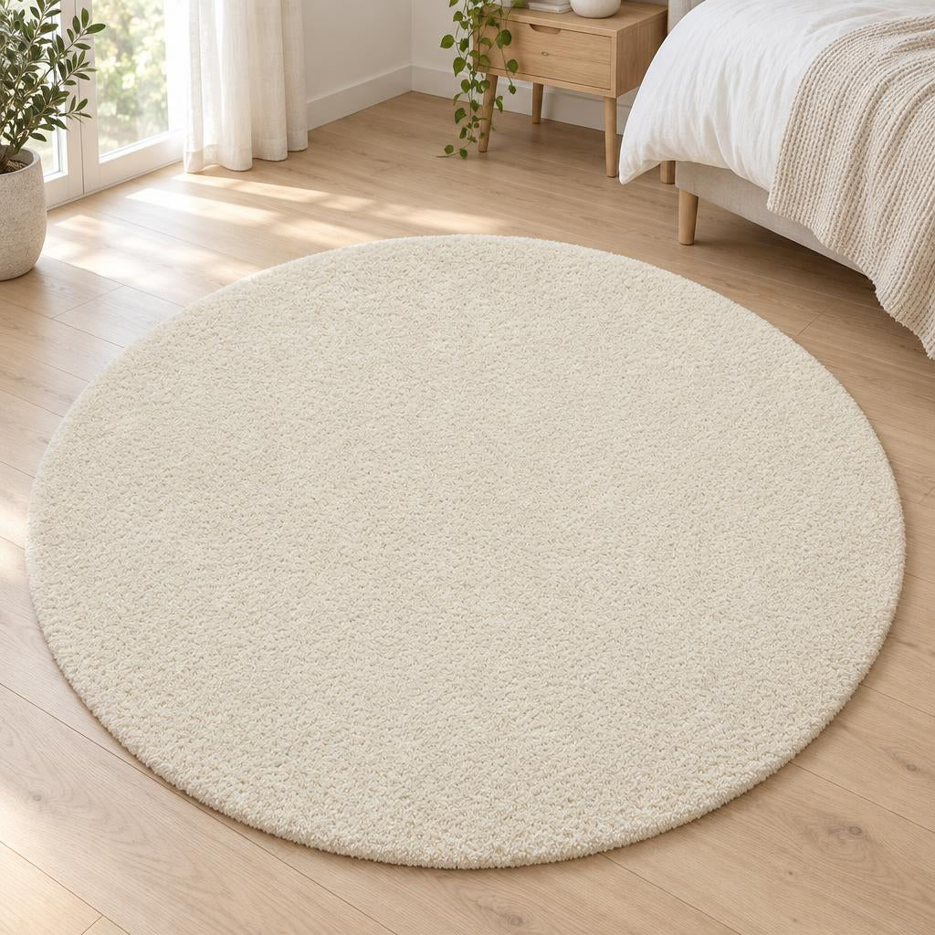 Vloerkleed Shaggy Plus 963 White 120 cm