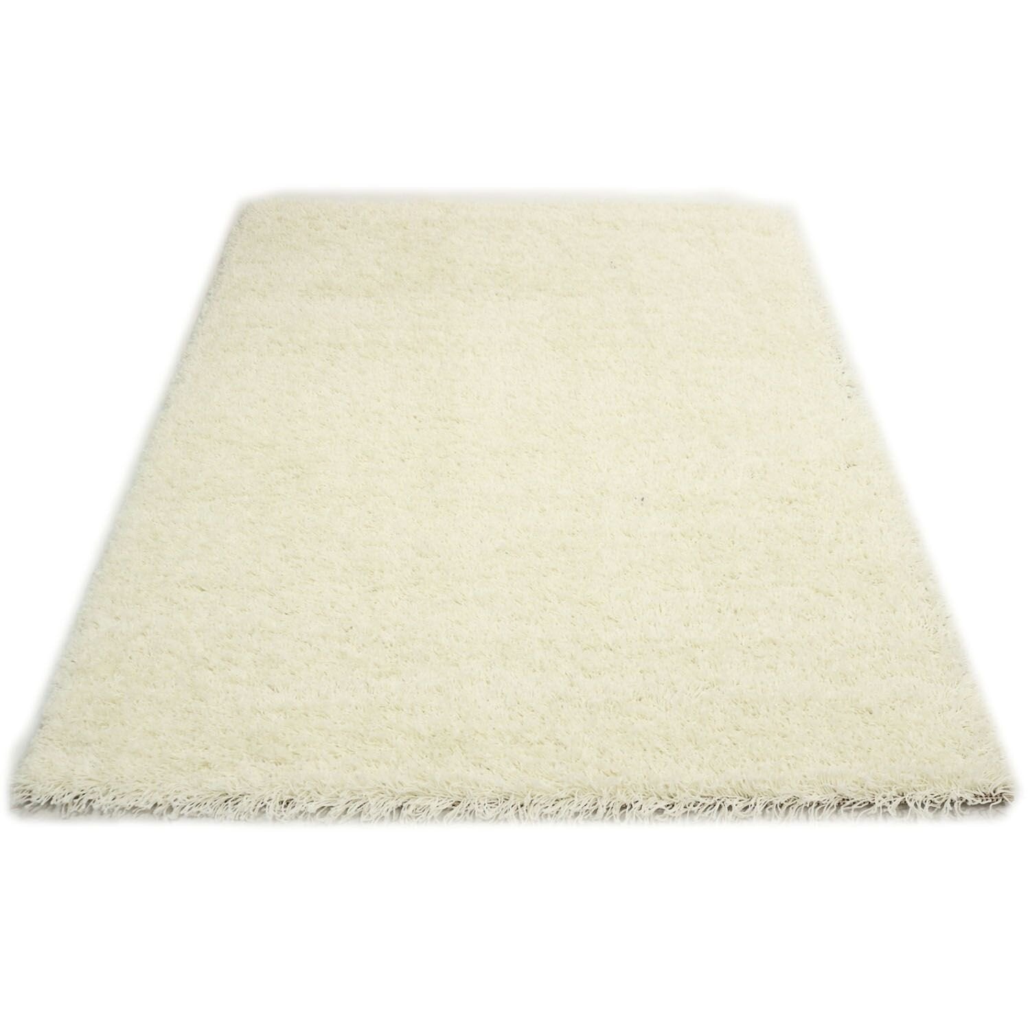 Vloerkleed Shaggy Plus 963 White - Detail
