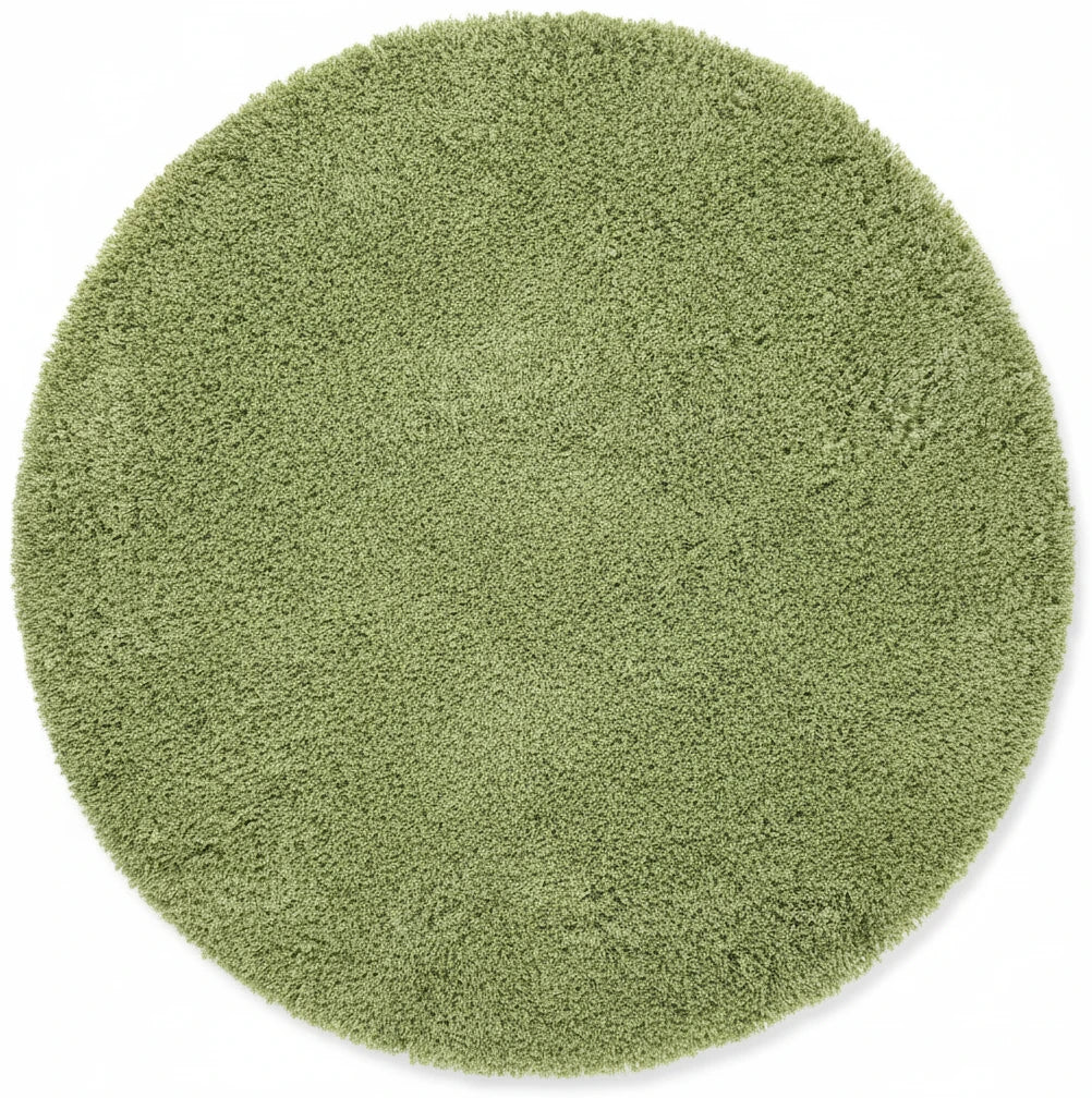 Vloerkleed Shaggy Plus 965 Green - Vooraanzicht