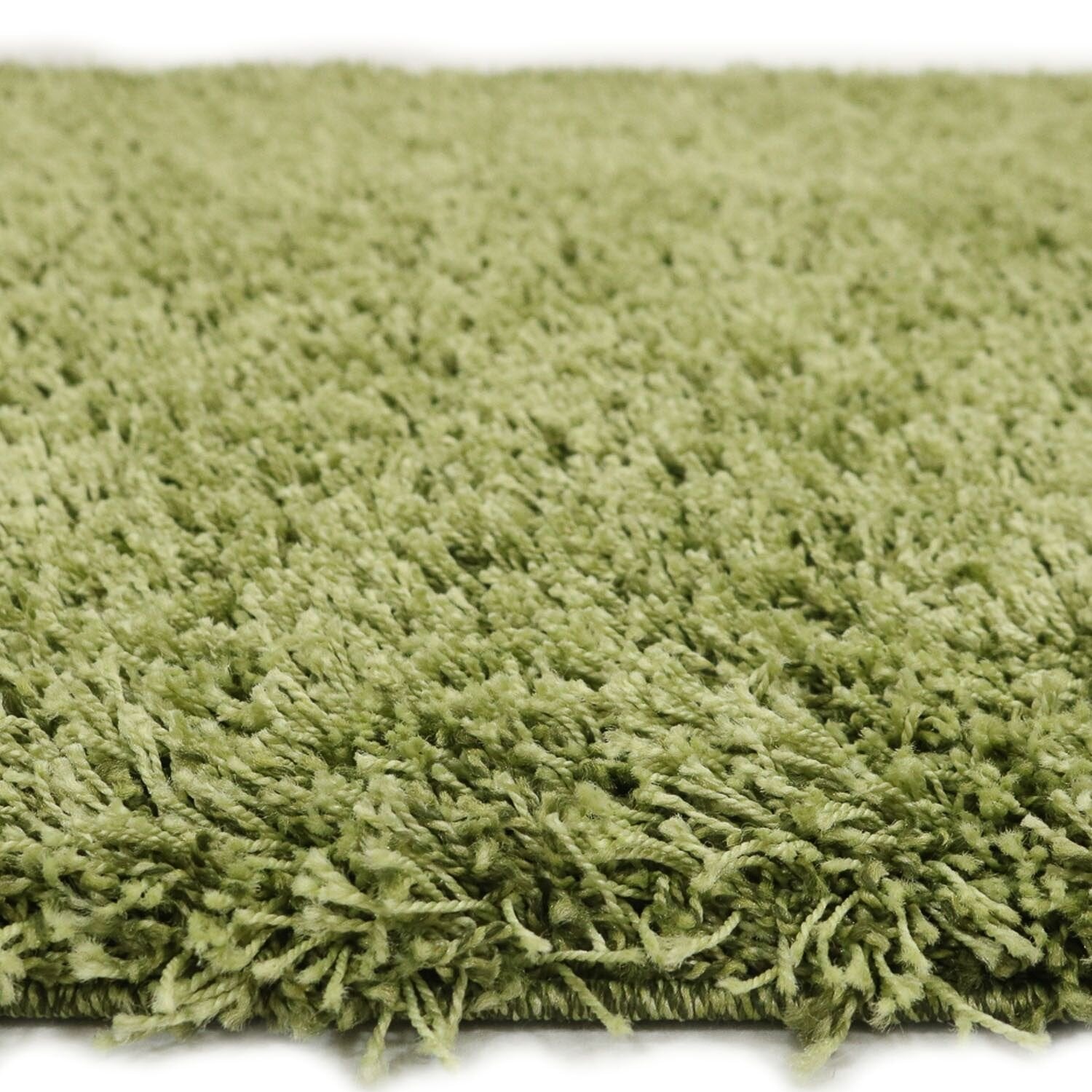 Vloerkleed Shaggy Plus 965 Green — sfeerbeeld in interieur