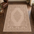 Vloerkleed Studio Donkerbeige – Oosters Dessin met Diepe Toon