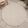 Vloerkleed Tenerife Plus 54226 Beige – Rond met Lage Pool van 5 mm